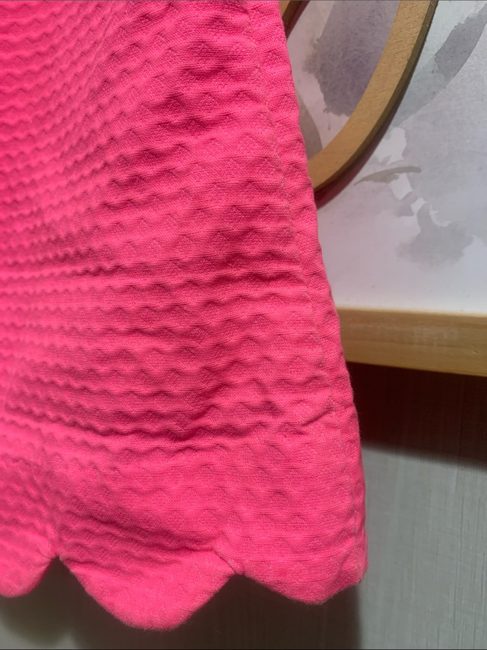 Lilly Pulitzer Bright Pink Scalloped Hem Skirt - Picture 7 of 16